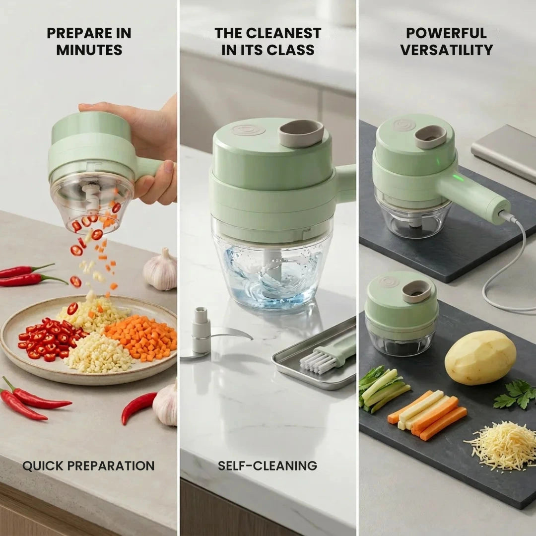 Rechargeable 4-in-1 Multifunction Chopper