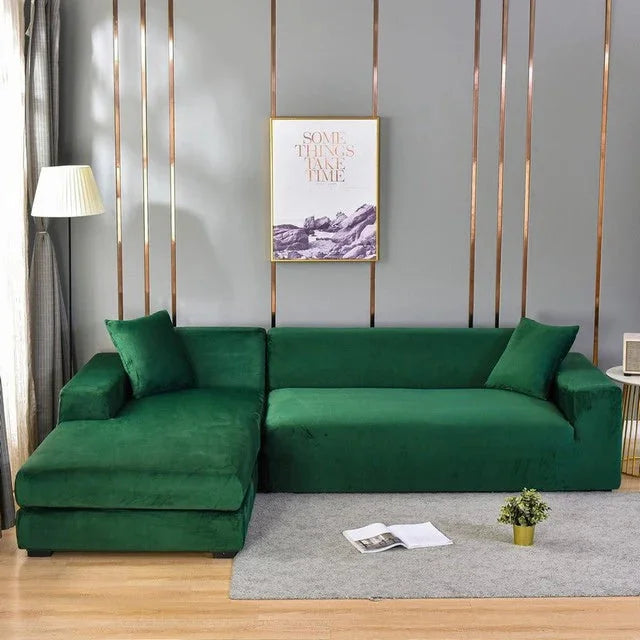 Housse Universelle Premium Pour Canapé - Protection Complète Contre Les Taches — Vert Foncé, photo 19