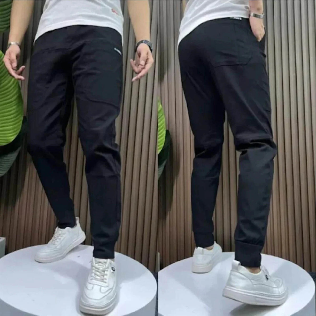 Premium Stretch Cargo Jeans – Comfort en Stijl — Zwart, foto 8
