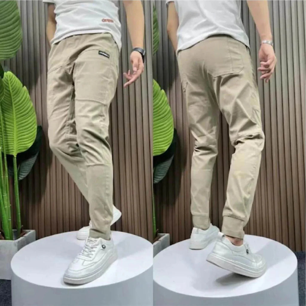 Premium Stretch Cargo Jeans – Comfort en Stijl — Beige, foto 9
