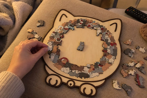 Puzzle en Bois Premium pour Chat de 135 Pièces — photo d'un client 5