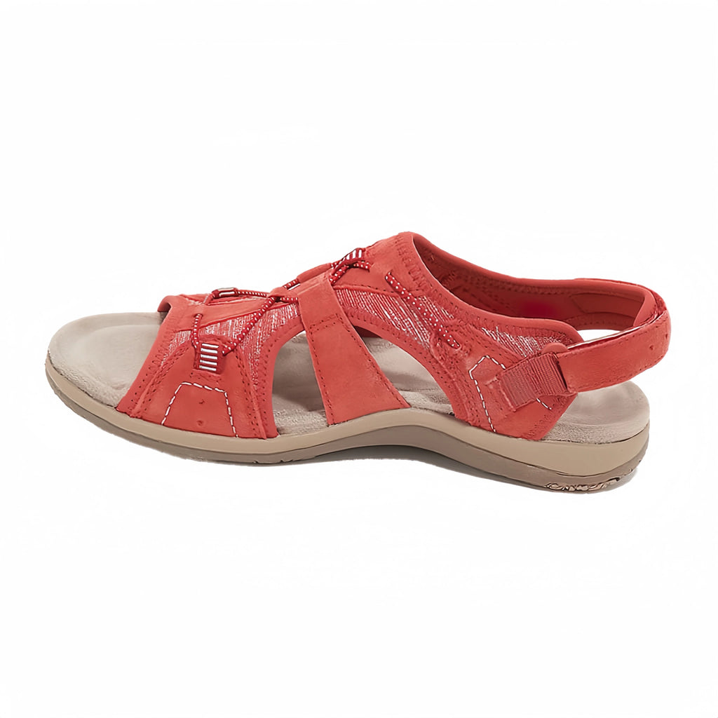Orthopedische sandalen om pijnvrij te lopen — Koraal, foto 8