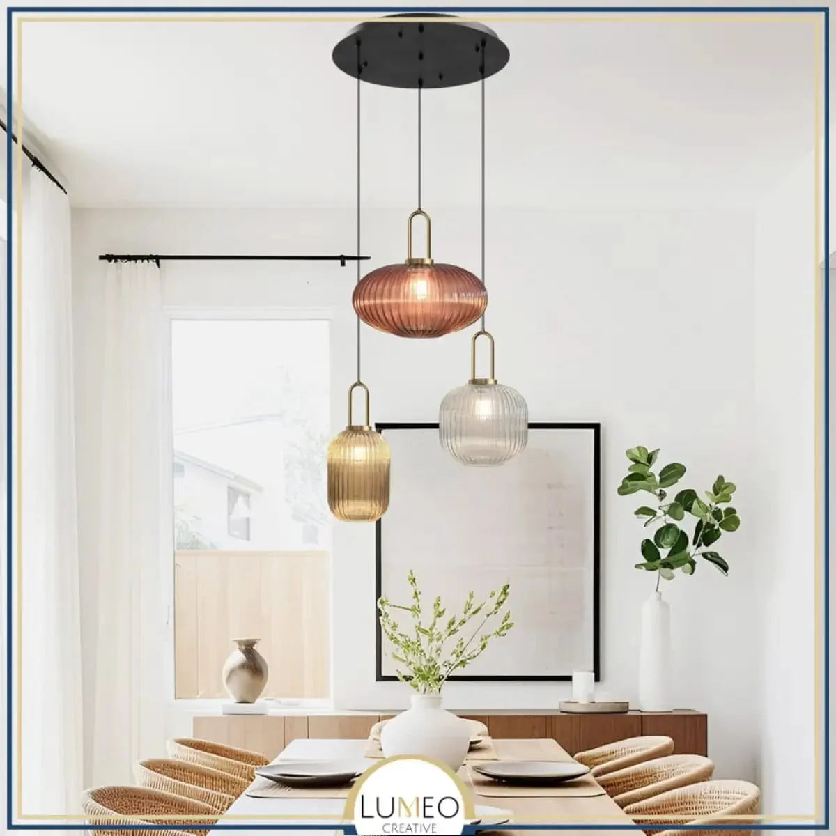 Elegant Vintage Pendel i Glas — billede 19