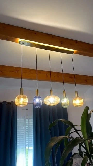 Suspension Chic En Verre Vintage — photo d'un client 6